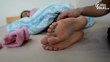 Sexy small feet of Czech girl, foot worship