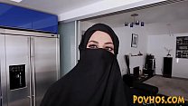 Big tittied arab girl pov gobbling cock and getting fucked
