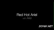 Redhead Ariel is using a marital-device for the first time